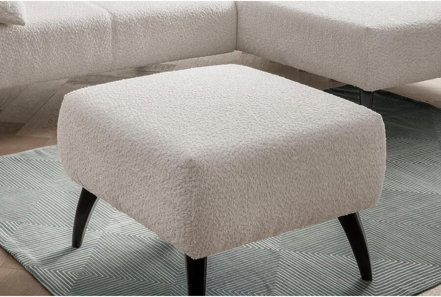 INOSIGN Hocker Colori Kleur houten poten naar keuze verschillende stoffen hoogwaardige stof - Foto 4