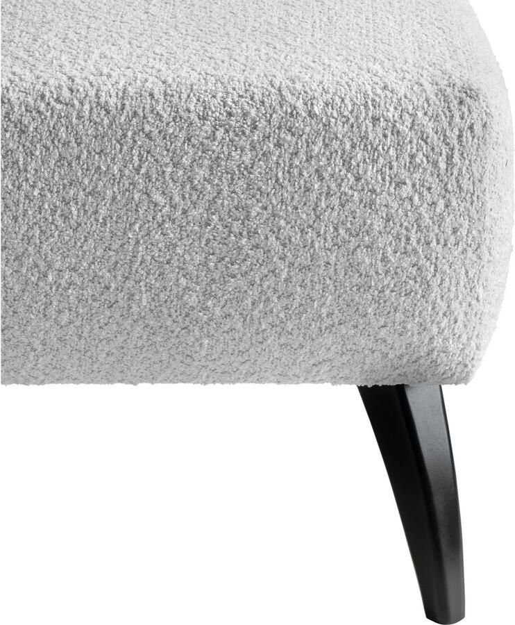 INOSIGN Hocker Colori Kleur houten poten naar keuze verschillende stoffen hoogwaardige stof