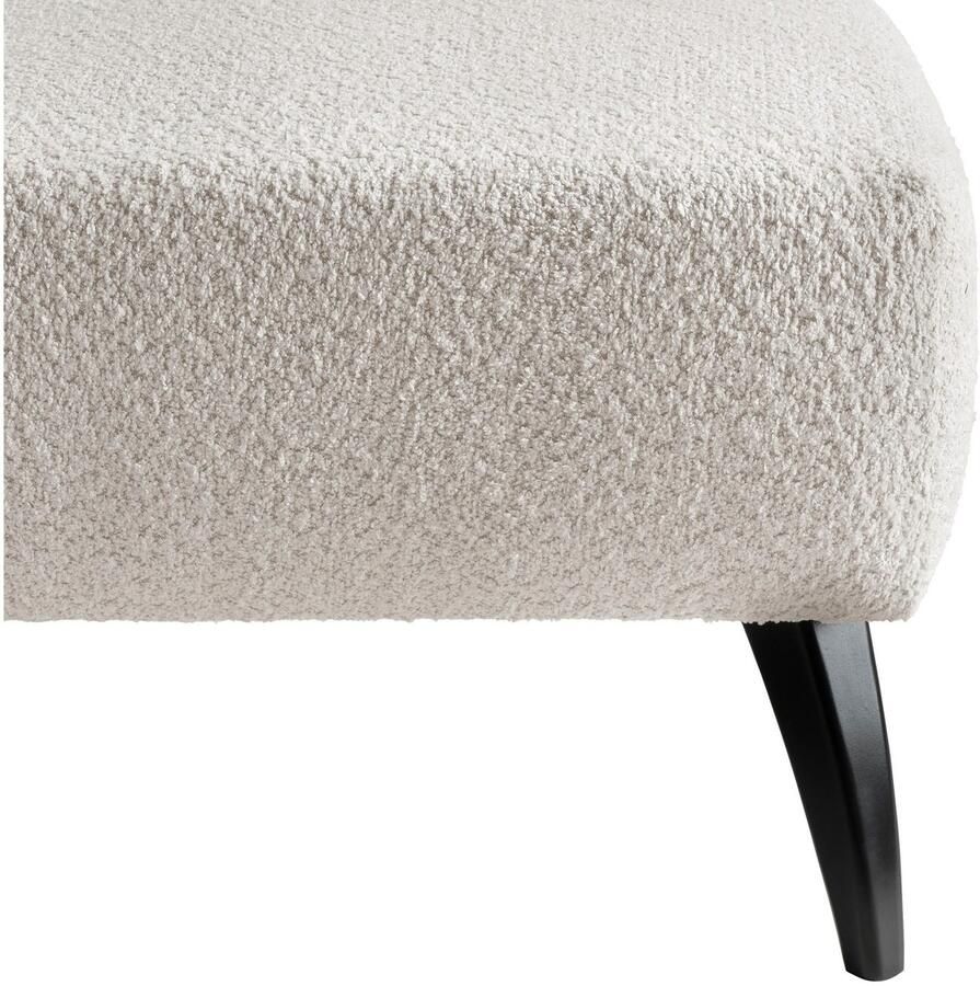 INOSIGN Hocker Colori Kleur houten poten naar keuze verschillende stoffen hoogwaardige stof