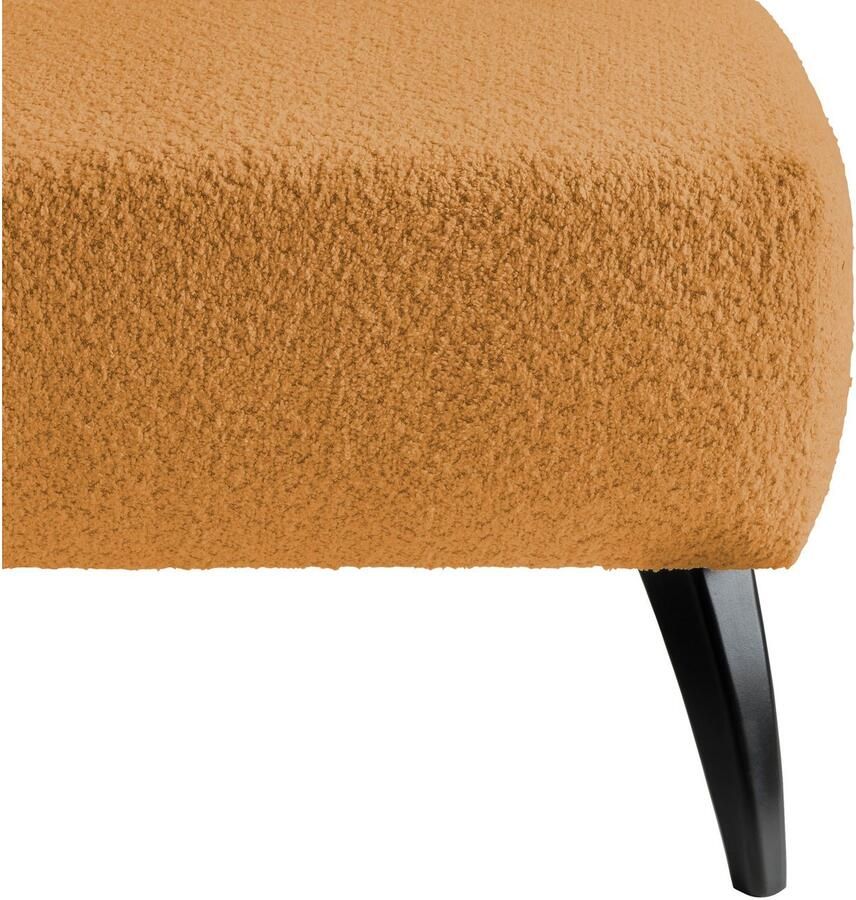 INOSIGN Hocker Colori Kleur houten poten naar keuze verschillende stoffen hoogwaardige stof