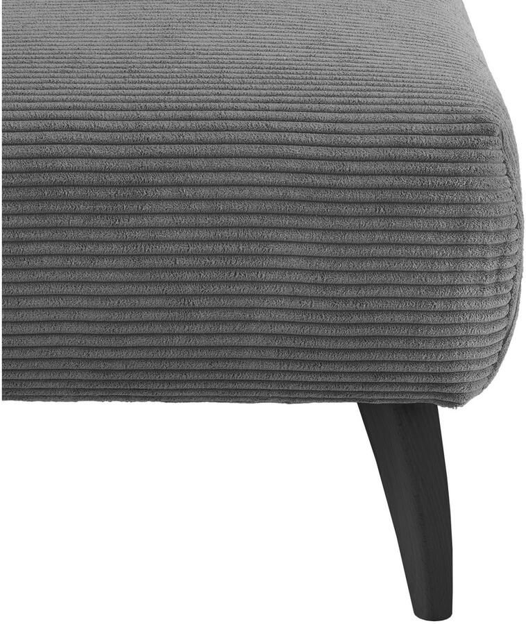 INOSIGN Hocker Colori Kleur houten poten naar keuze verschillende stoffen hoogwaardige stof