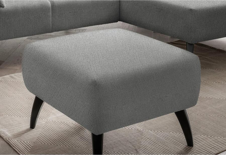 INOSIGN Hocker Colori Kleur houten poten naar keuze verschillende stoffen hoogwaardige stof - Foto 4