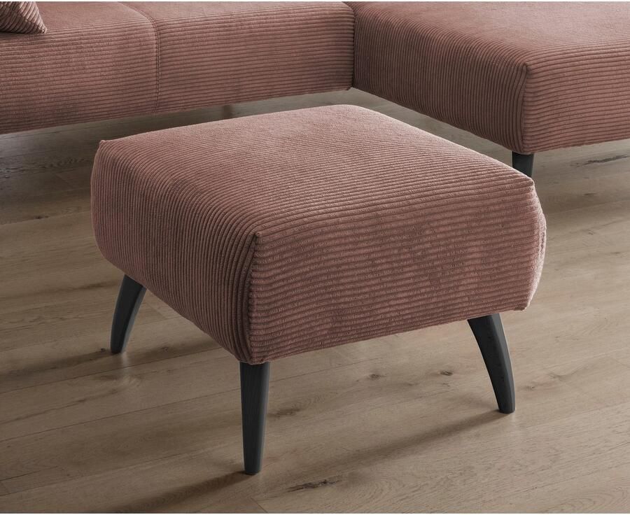 INOSIGN Hocker Colori Kleur houten poten naar keuze verschillende stoffen hoogwaardige stof - Foto 3