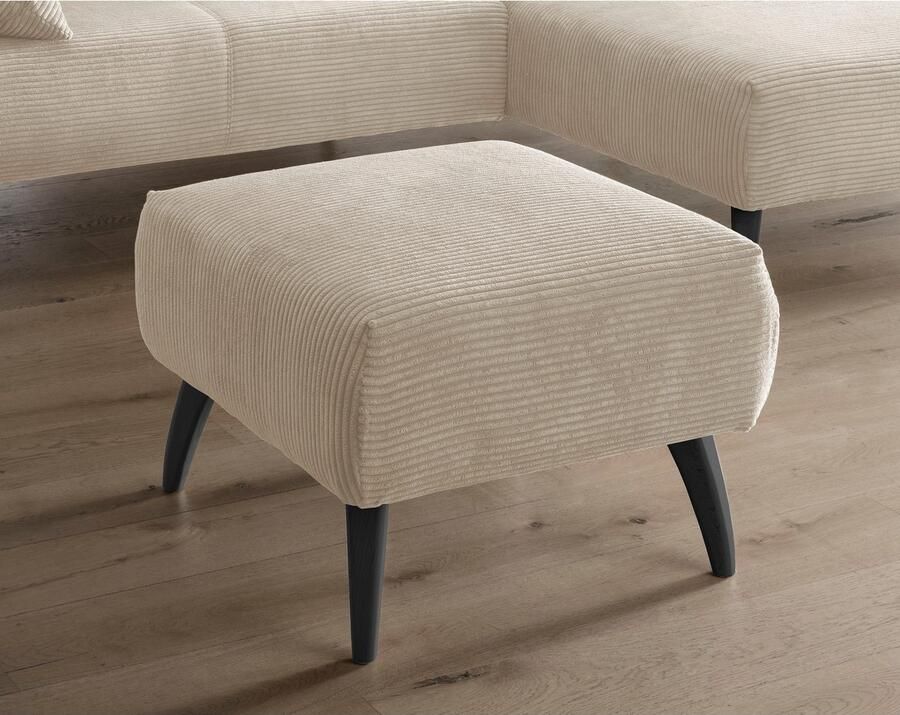 INOSIGN Hocker Colori Kleur houten poten naar keuze verschillende stoffen hoogwaardige stof - Foto 3