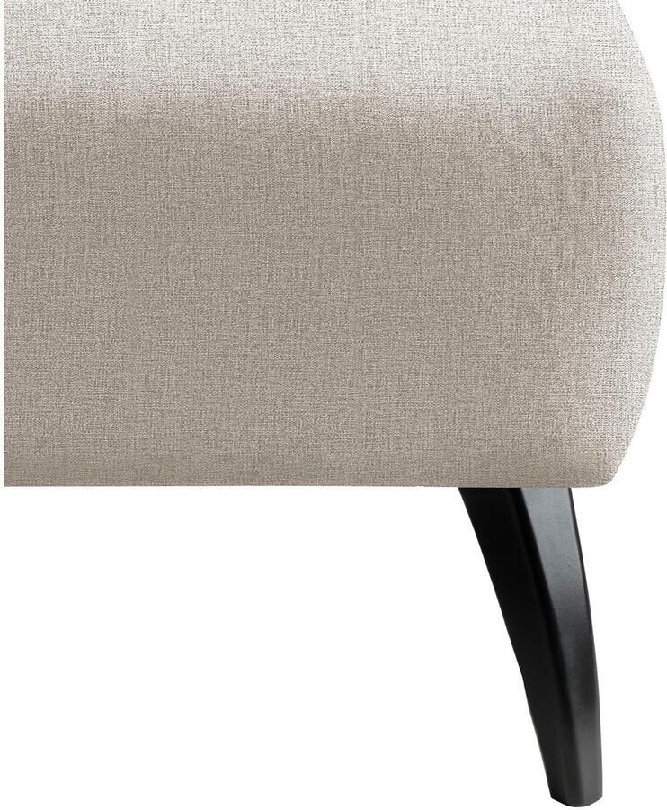 INOSIGN Hocker Colori Kleur houten poten naar keuze verschillende stoffen hoogwaardige stof