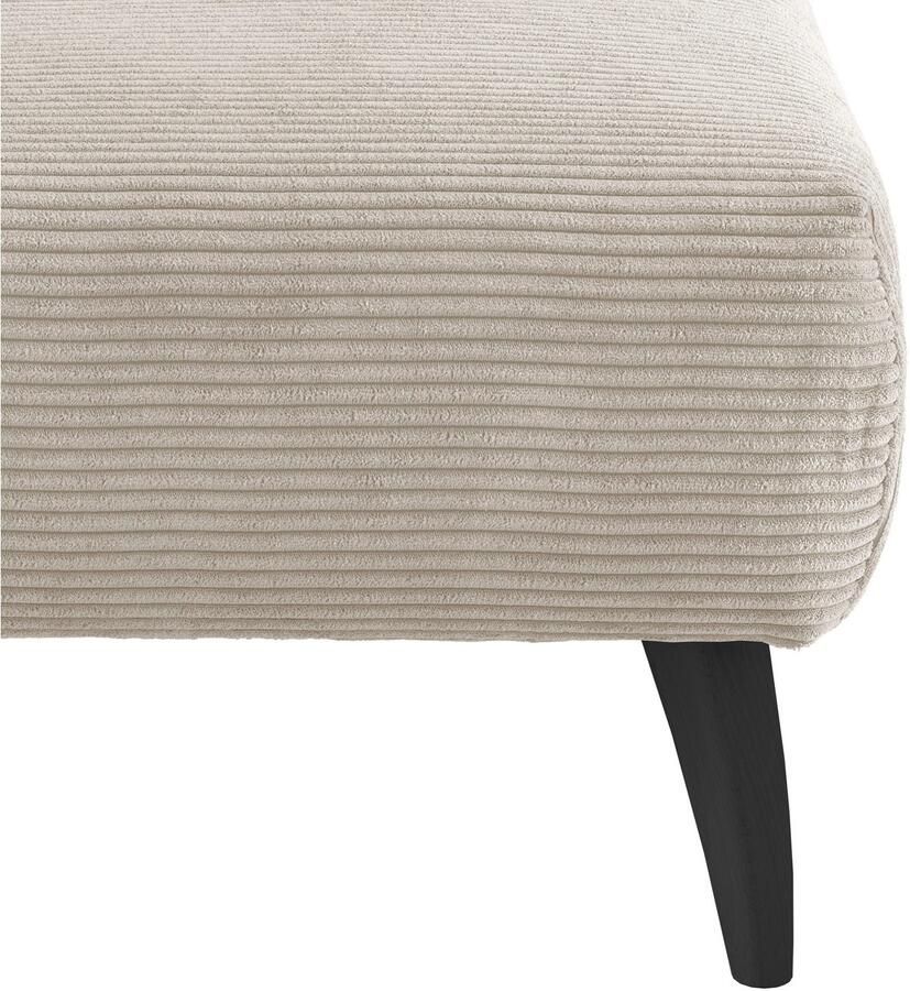 INOSIGN Hocker Colori Kleur houten poten naar keuze verschillende stoffen hoogwaardige stof