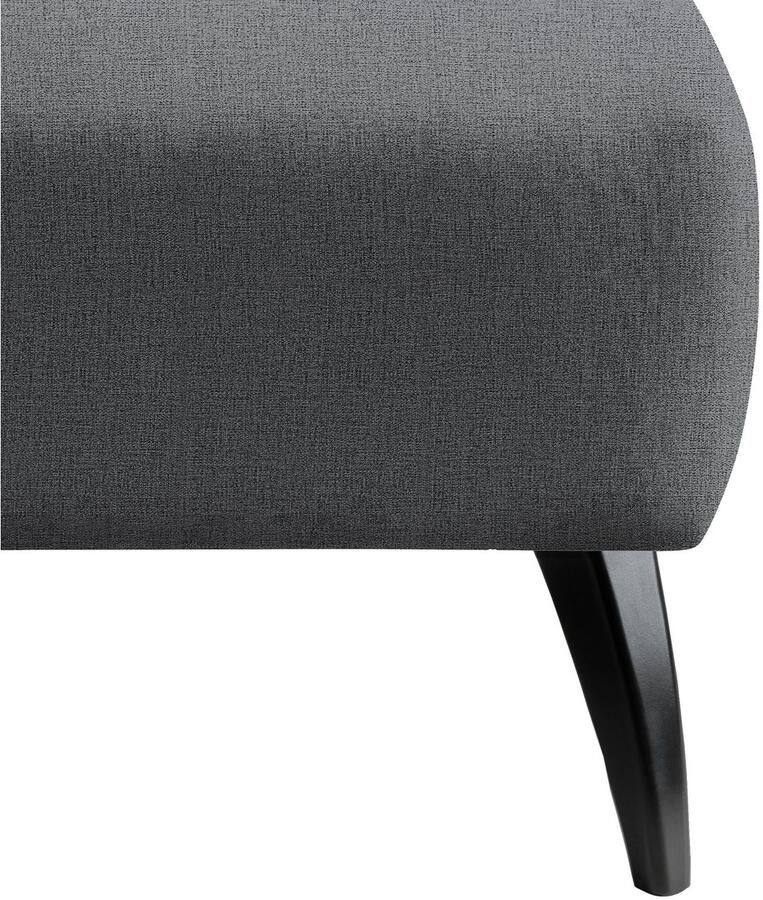 INOSIGN Hocker Colori Kleur houten poten naar keuze verschillende stoffen hoogwaardige stof