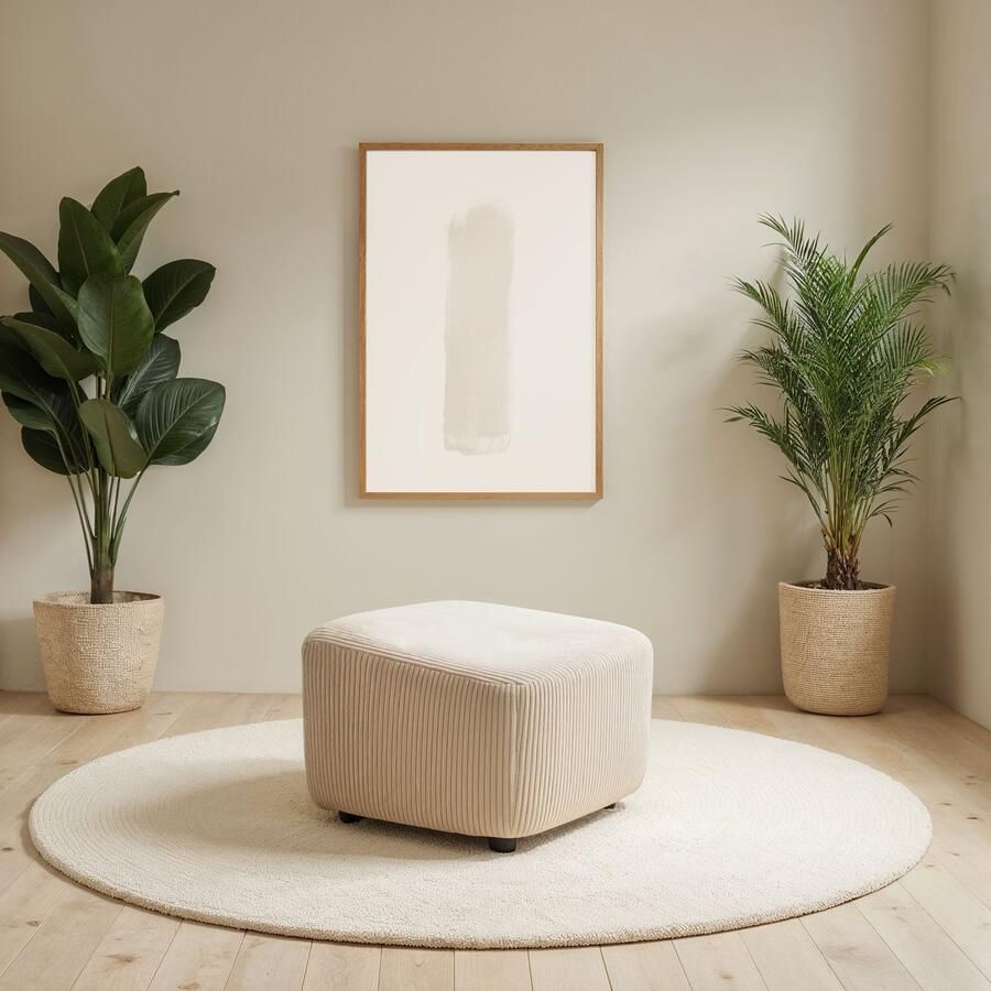 INOSIGN Hocker HETTY bijpassende poef voor de draaistoel HETTY 56 x 60 x 40 cm (1 stuk) - Foto 4