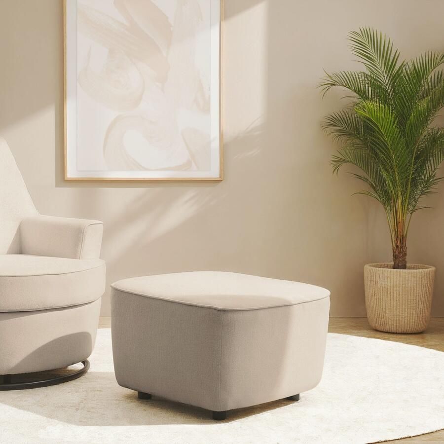 INOSIGN Hocker HETTY bijpassende poef voor de draaistoel HETTY 56 x 60 x 40 cm (1 stuk) - Foto 4