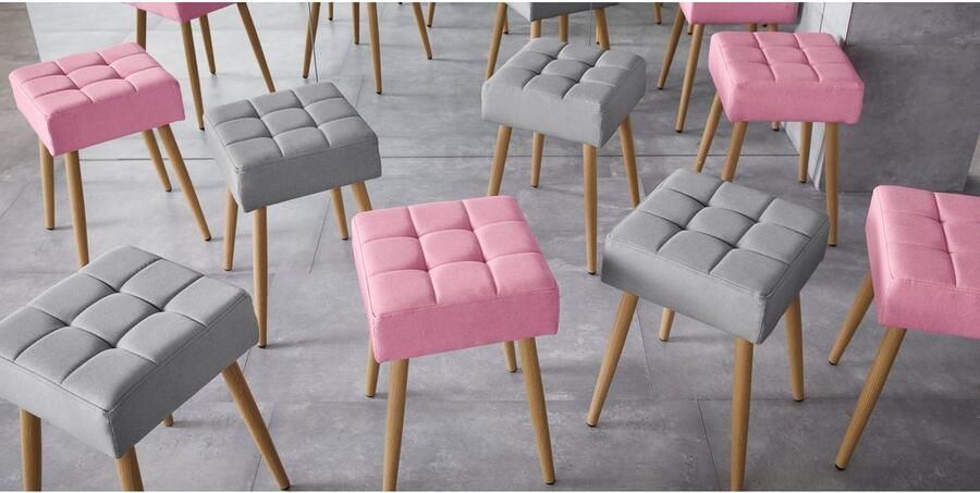 INOSIGN Hocker Louise vierkante zitting in 32 cm (1 stuk) - Foto 7