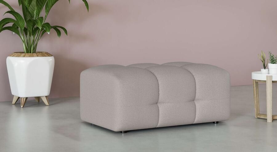 INOSIGN Hocker Manilla trendy stiksels passend bij de serie B D H 100 68 45 cm - Foto 2