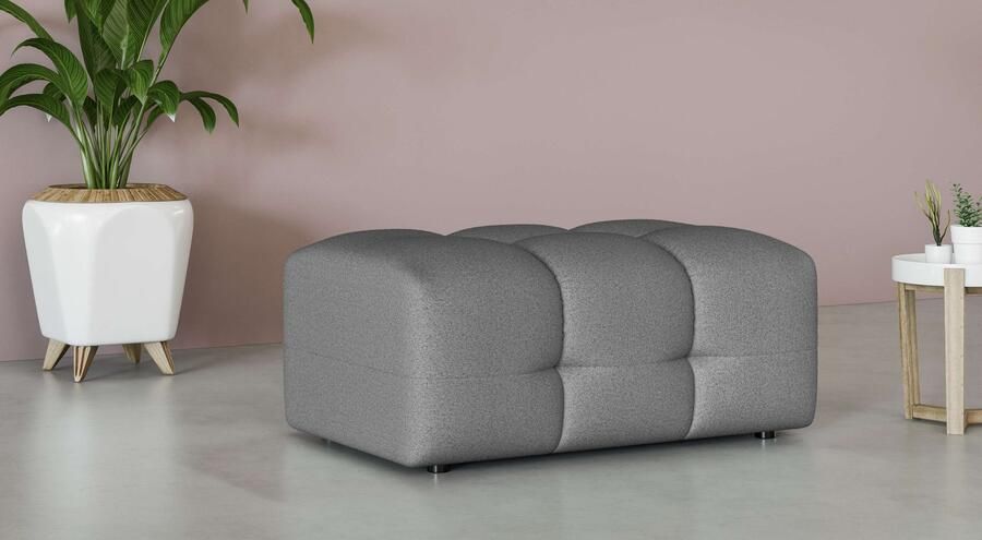 INOSIGN Hocker Manilla trendy stiksels passend bij de serie B D H 100 68 45 cm - Foto 2