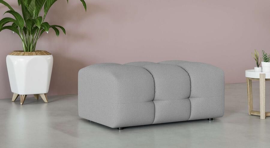 INOSIGN Hocker Manilla trendy stiksels passend bij de serie B D H 100 68 45 cm - Foto 2