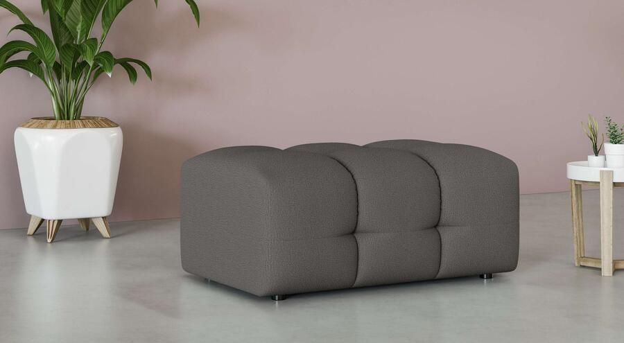 INOSIGN Hocker Manilla trendy stiksels passend bij de serie B D H 100 68 45 cm - Foto 2