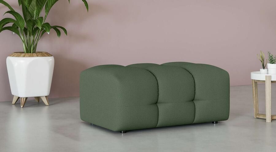 INOSIGN Hocker Manilla trendy stiksels passend bij de serie B D H 100 68 45 cm - Foto 2