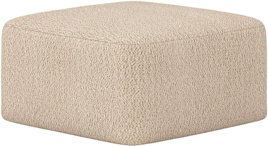 INOSIGN Hocker Nergal Beklede poef met golfondersteuning in verschillende kleuren