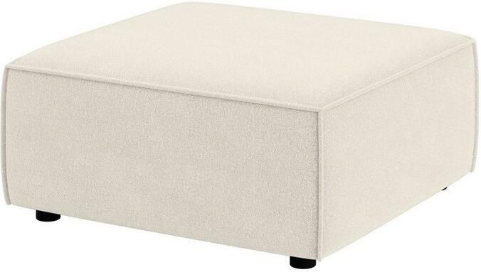 INOSIGN Hocker Poef Cavan afmetingen BxDxH: 90x90x42 cm geschikt voor de serie met golfondersteuning ook in bouclé