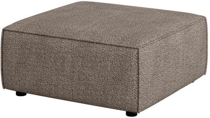 INOSIGN Hocker Poef Cavan afmetingen BxDxH: 90x90x42 cm geschikt voor de serie met golfondersteuning ook in bouclé