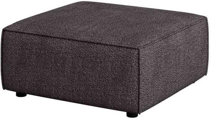 INOSIGN Hocker Poef Cavan afmetingen BxDxH: 90x90x42 cm geschikt voor de serie met golfondersteuning ook in bouclé