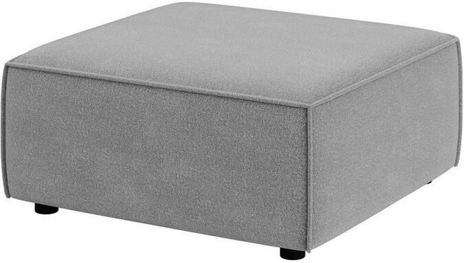 INOSIGN Hocker Poef Cavan afmetingen BxDxH: 90x90x42 cm geschikt voor de serie met golfondersteuning ook in bouclé