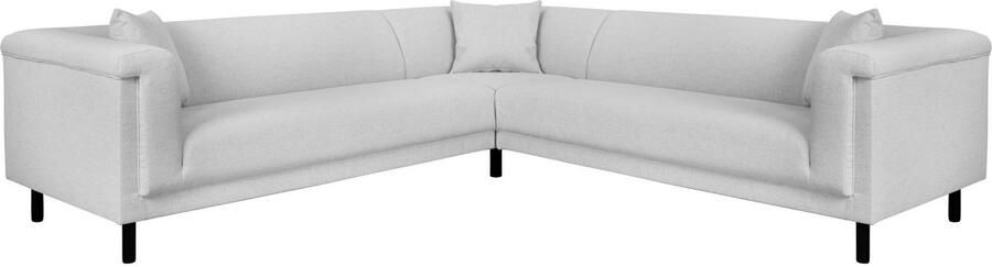 INOSIGN Hoekbank AGNIA L-vorm BxDxH: 244x244x71 cm incl. sierkussen gelijkbenig ook in cord - Foto 6