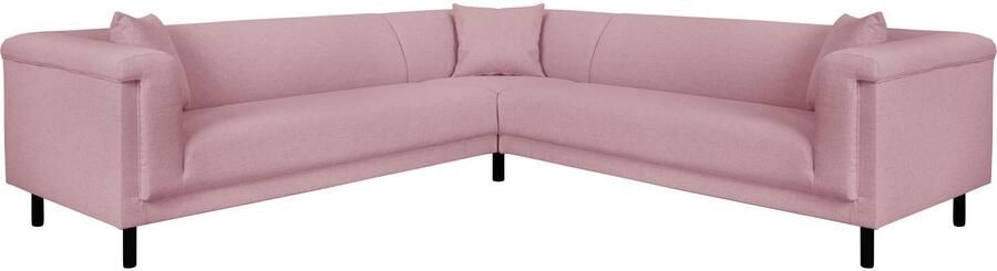 INOSIGN Hoekbank AGNIA L-vorm BxDxH: 244x244x71 cm incl. sierkussen gelijkbenig ook in cord - Foto 6