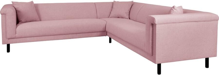 INOSIGN Hoekbank AGNIA L-vorm BxDxH: 244x244x71 cm incl. sierkussen gelijkbenig ook in cord - Foto 5