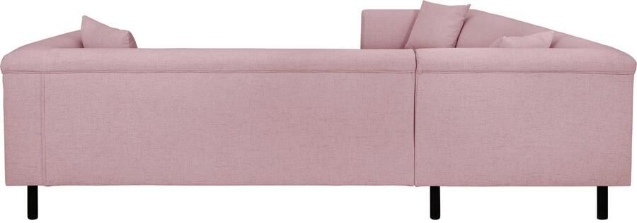 INOSIGN Hoekbank AGNIA L-vorm BxDxH: 244x244x71 cm incl. sierkussen gelijkbenig ook in cord - Foto 4