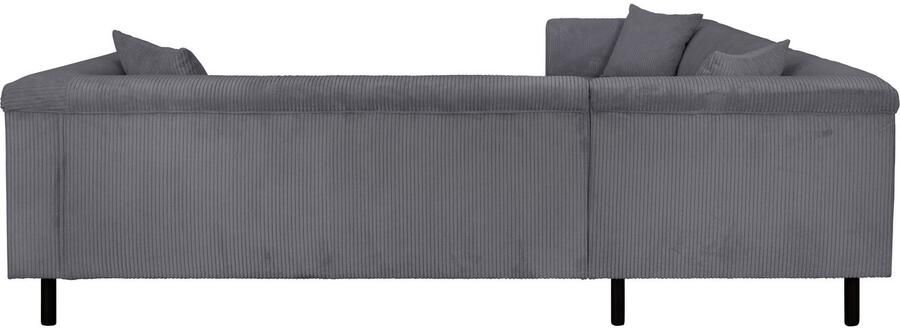 INOSIGN Hoekbank AGNIA L-vorm BxDxH: 244x244x71 cm incl. sierkussen gelijkbenig ook in cord - Foto 4