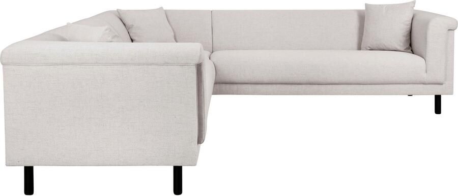 INOSIGN Hoekbank AGNIA L-vorm BxDxH: 244x244x71 cm incl. sierkussen gelijkbenig ook in cord - Foto 3