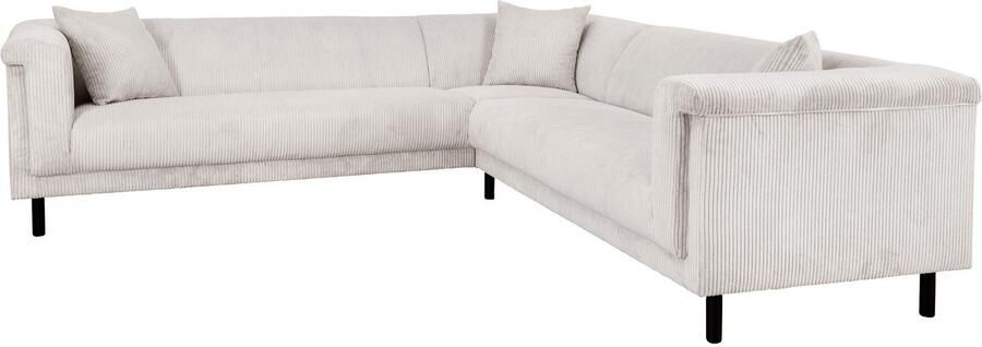 INOSIGN Hoekbank AGNIA L-vorm BxDxH: 244x244x71 cm incl. sierkussen gelijkbenig ook in cord - Foto 5