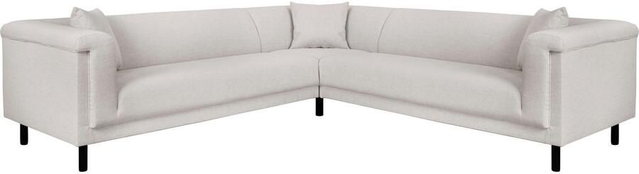 INOSIGN Hoekbank AGNIA L-vorm BxDxH: 244x244x71 cm incl. sierkussen gelijkbenig ook in cord - Foto 6