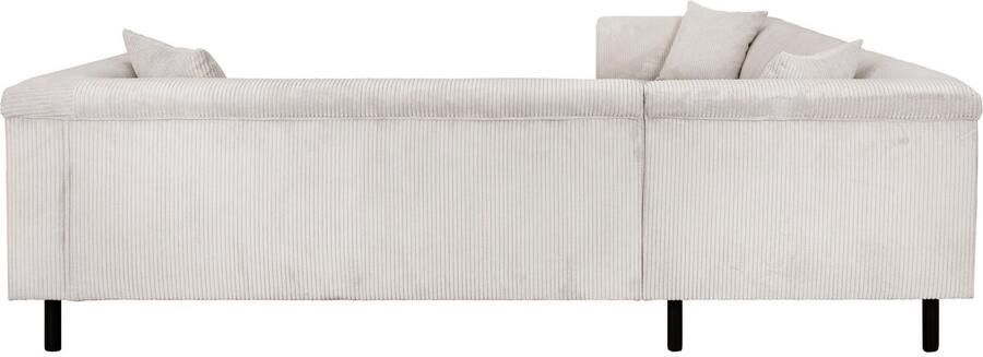 INOSIGN Hoekbank AGNIA L-vorm BxDxH: 244x244x71 cm incl. sierkussen gelijkbenig ook in cord - Foto 4