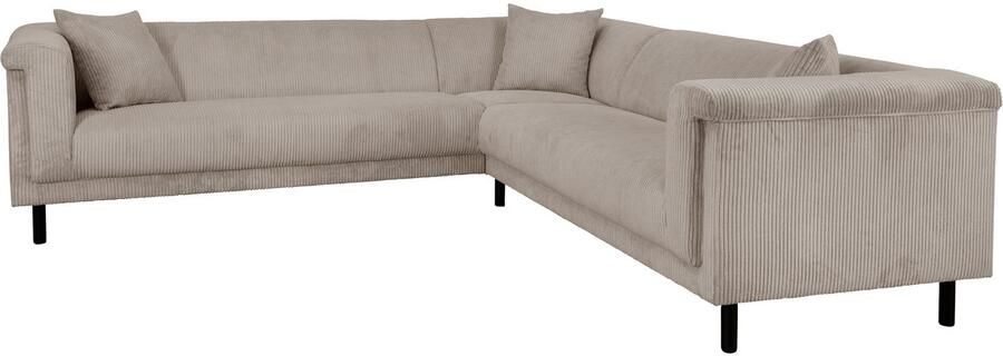INOSIGN Hoekbank AGNIA L-vorm BxDxH: 244x244x71 cm incl. sierkussen gelijkbenig ook in cord - Foto 5