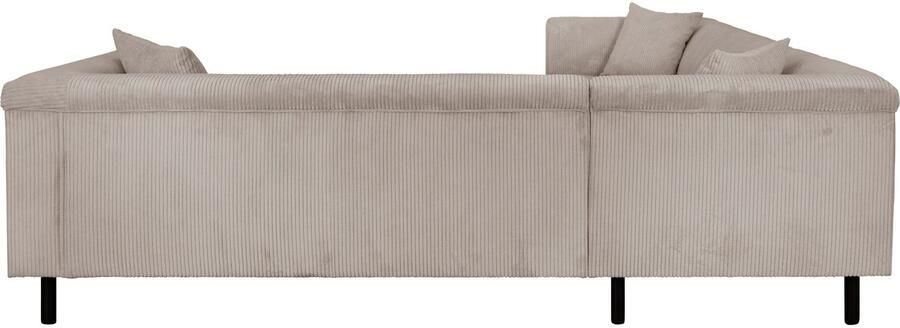 INOSIGN Hoekbank AGNIA L-vorm BxDxH: 244x244x71 cm incl. sierkussen gelijkbenig ook in cord - Foto 4