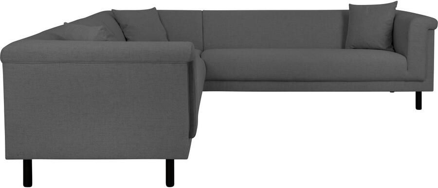 INOSIGN Hoekbank AGNIA L-vorm BxDxH: 244x244x71 cm incl. sierkussen gelijkbenig ook in cord - Foto 3