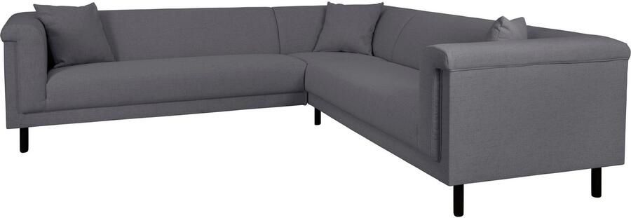 INOSIGN Hoekbank AGNIA L-vorm BxDxH: 244x244x71 cm incl. sierkussen gelijkbenig ook in cord - Foto 5