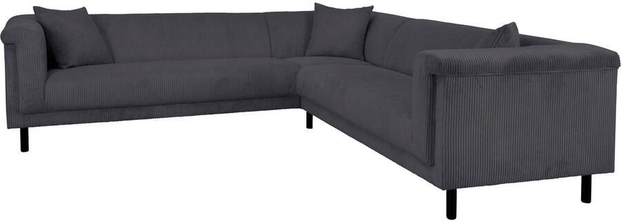 INOSIGN Hoekbank AGNIA L-vorm BxDxH: 244x244x71 cm incl. sierkussen gelijkbenig ook in cord - Foto 5
