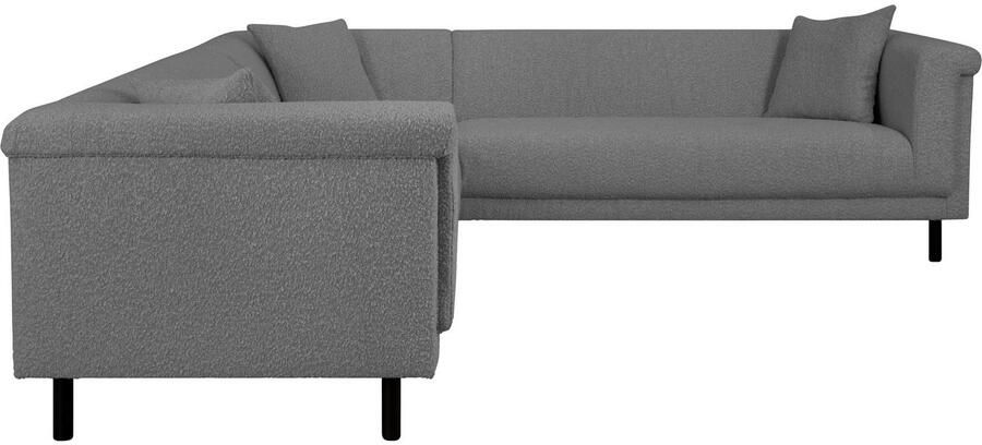 INOSIGN Hoekbank AGNIA L-vorm BxDxH: 244x244x71 cm incl. sierkussen gelijkbenig ook in cord - Foto 3