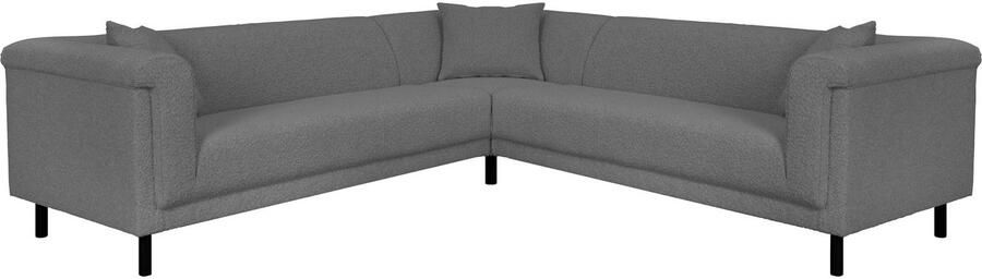 INOSIGN Hoekbank AGNIA L-vorm BxDxH: 244x244x71 cm incl. sierkussen gelijkbenig ook in cord - Foto 6