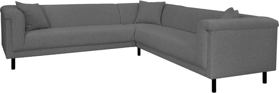 INOSIGN Hoekbank AGNIA L-vorm BxDxH: 244x244x71 cm incl. sierkussen gelijkbenig ook in cord - Foto 5