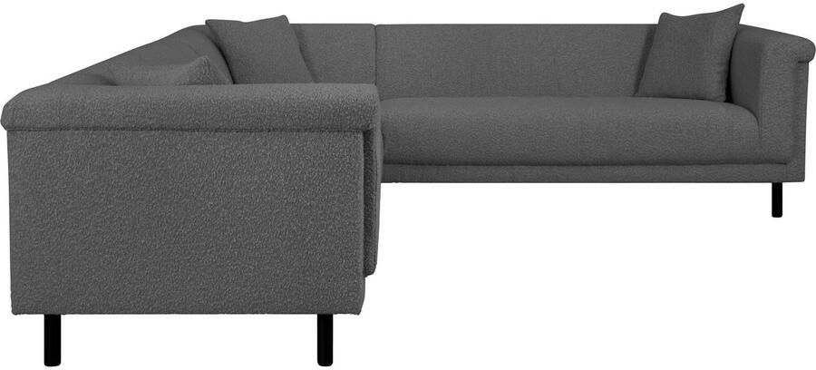 INOSIGN Hoekbank AGNIA L-vorm BxDxH: 244x244x71 cm incl. sierkussen gelijkbenig ook in cord - Foto 3