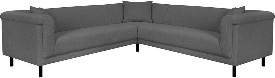 INOSIGN Hoekbank AGNIA L-vorm BxDxH: 244x244x71 cm incl. sierkussen gelijkbenig ook in cord - Foto 6
