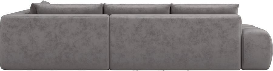 OTTO Hoekbank AZITA designsofa elegant en comfortabel L-vorm bubbel-look losse rugkussens droomachtige stiksels afmetingen b d h: 352 210 72 cm - Foto 6