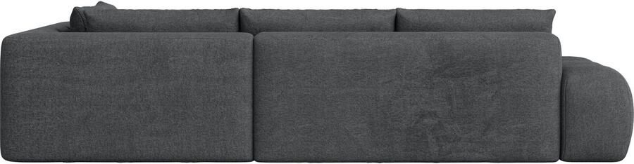 OTTO Hoekbank AZITA designsofa elegant en comfortabel L-vorm bubbel-look losse rugkussens droomachtige stiksels afmetingen b d h: 352 210 72 cm - Foto 6