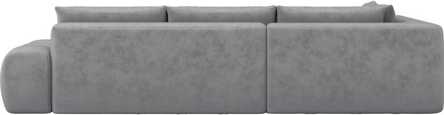OTTO Hoekbank AZITA designsofa elegant en comfortabel L-vorm bubbel-look losse rugkussens droomachtige stiksels afmetingen b d h: 352 210 72 cm - Foto 6