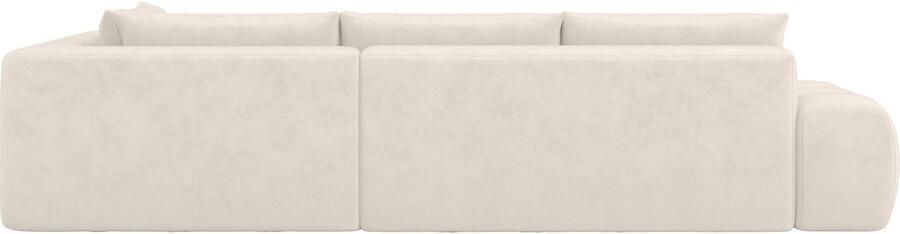 OTTO Hoekbank AZITA designsofa elegant en comfortabel L-vorm bubbel-look losse rugkussens droomachtige stiksels afmetingen b d h: 352 210 72 cm - Foto 6