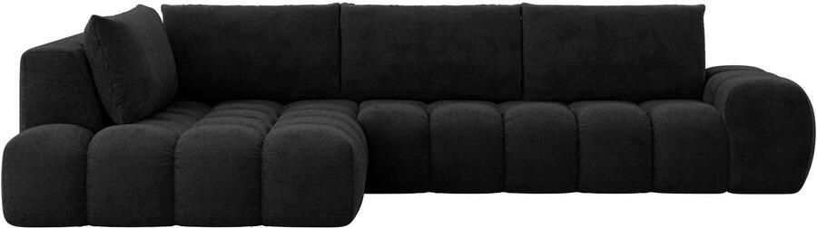 OTTO Hoekbank AZITA designsofa elegant en comfortabel L-vorm bubbel-look losse rugkussens droomachtige stiksels afmetingen b d h: 352 210 72 cm - Foto 5