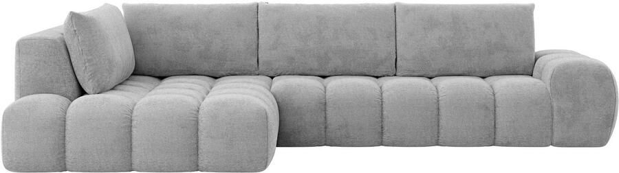OTTO Hoekbank AZITA designsofa elegant en comfortabel L-vorm bubbel-look losse rugkussens droomachtige stiksels afmetingen b d h: 352 210 72 cm - Foto 5
