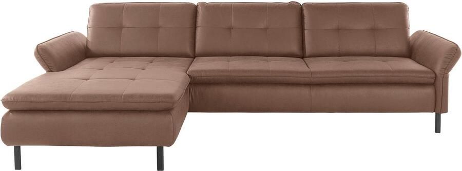 INOSIGN Hoekbank Birkholm L-vorm Verstelbare armleuningen ook in Easy Clean bekleding met water te reinigen - Foto 4